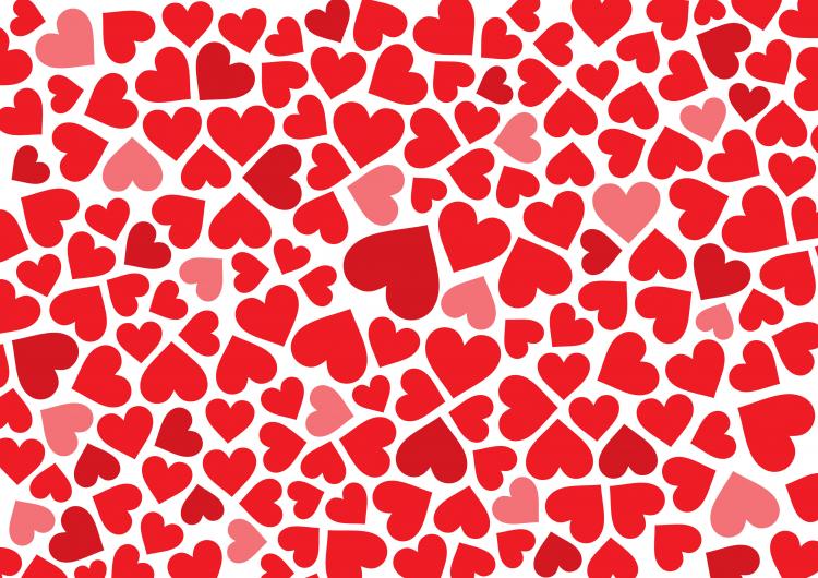 free vector Heart-shaped background material vector